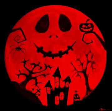 FX №210948 Halloween picture red