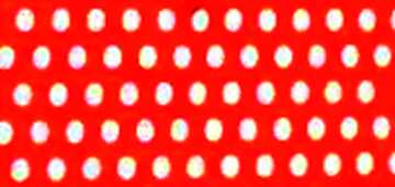 FX №210105 white dots on red paint