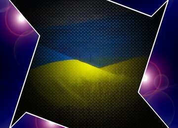 FX №210774 The Flag Of Ukraine Blue carbon hi-tech template