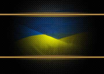 FX №210767 Ukraine carbon gold frame
