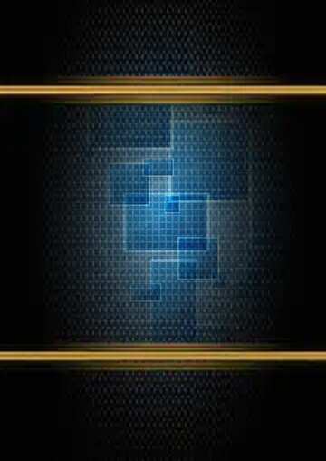 FX №210906 Technology tech background grid cell line texture carbon gold frame pattern
