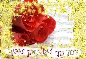 FX №210544 happy birthday card love music