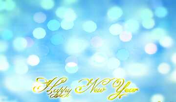 FX №210775 Clear sky Happy New Year 3d gold