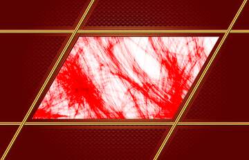 FX №210764 Red texture Carbon gold frame hi-tech
