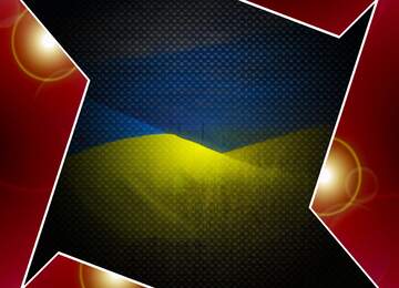 FX №210772 The Flag Of Ukraine Red carbon hi-tech template