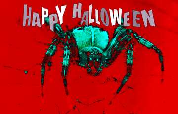 FX №210562 Spider happy halloween art background