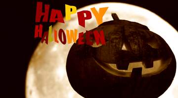 FX №210100 happy halloween light moon pumpkin