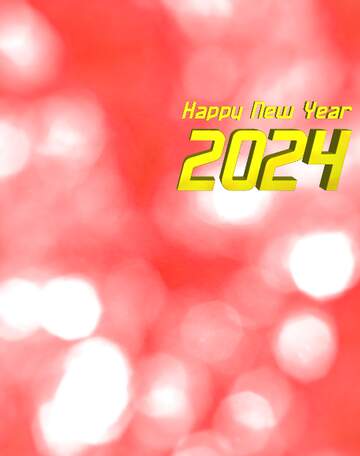 FX №210414 A brilliant red background happy new year 2024