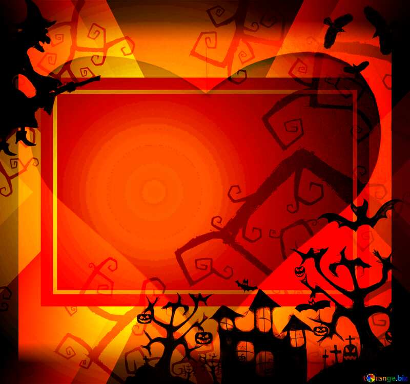 Halloween Red heart background №40580
