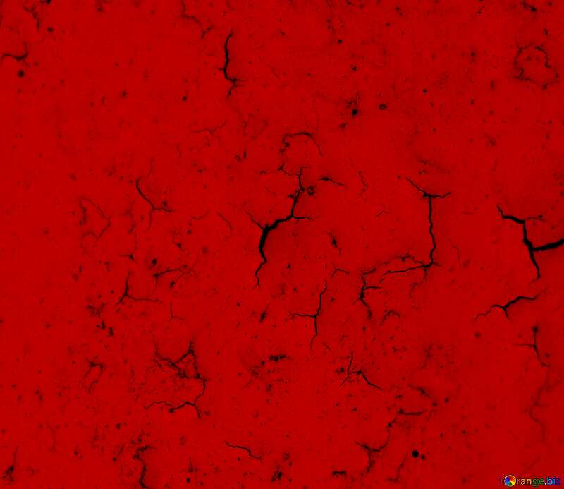 Red paint cracked Texture №21881