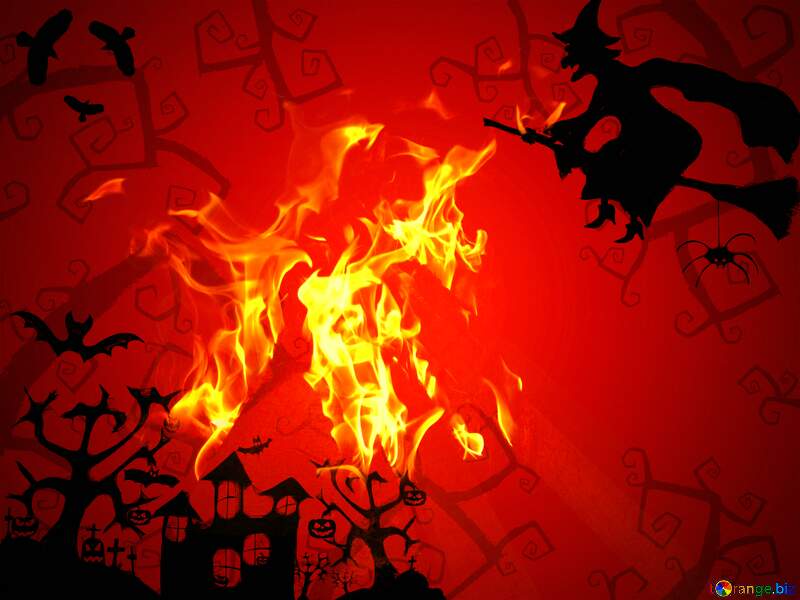 Halloween Fire background №40580
