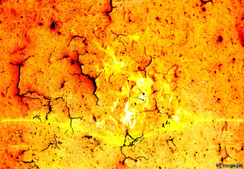Texture of Fire paint cracked №21881