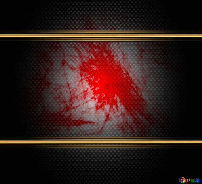 Red texture carbon gold frame image №40602