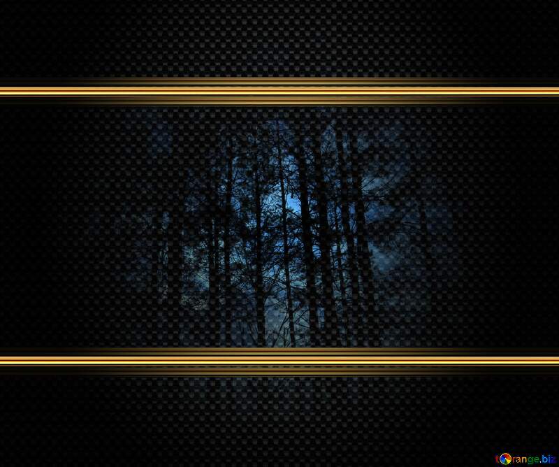 Dark forest frame carbon gold №24809