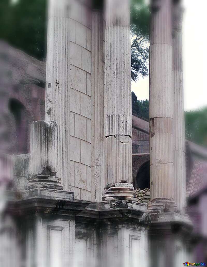 Roman architecture blur frame №12384