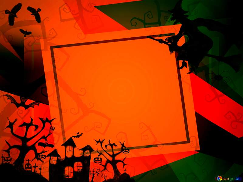 Halloween creative abstract geometrical background №40580