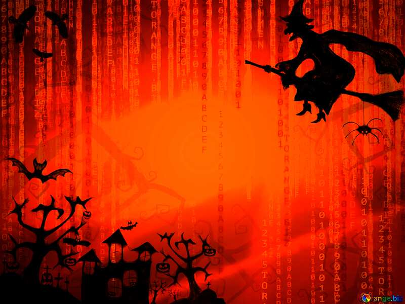 Halloween Red Digital technology background №40580