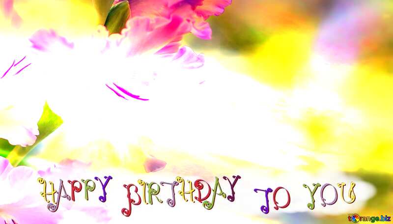 flower gladiolus happy birthday card №33786