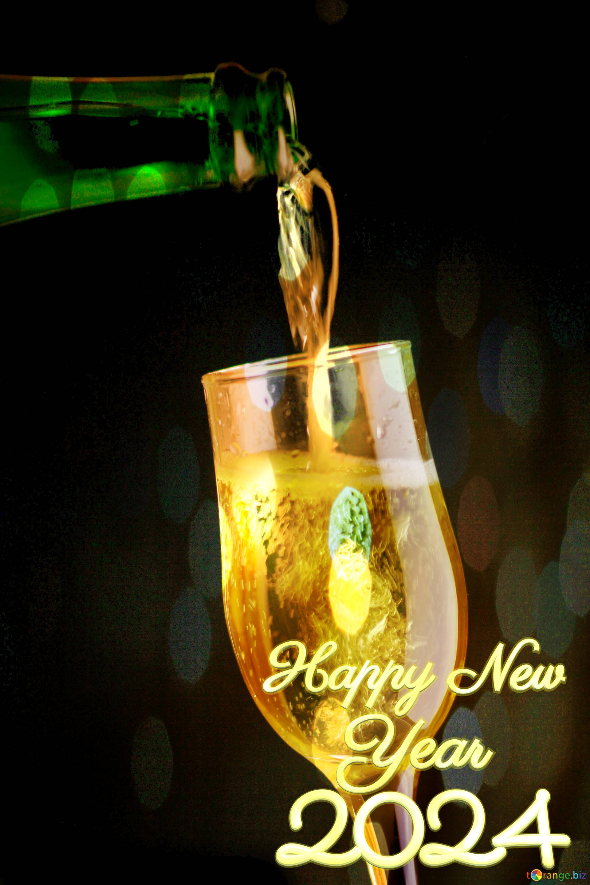 Champagne happy new year 2024 №211307