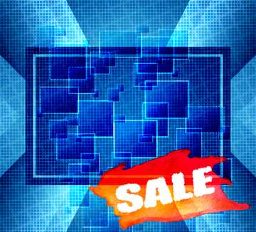 FX №211169 Technology squares abstract sale template