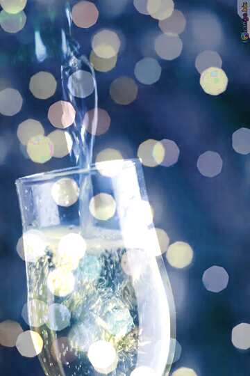 FX №211301 Champagne Christmas background
