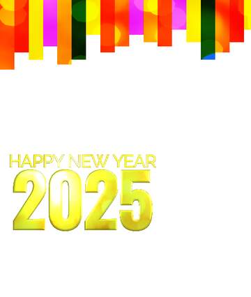 FX №211911 Colorful lines frame background happy new year 2025