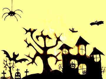 FX №211276 Clipart of Halloween dark sepia