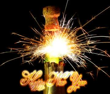 FX №211344 Champagne Fireworks Happy new Year Fireworks