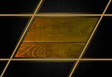 FX №211003 wooden background Carbon gold lines frame template