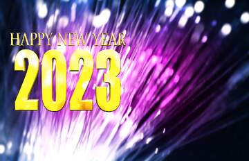 FX №211999 Optical fiber blue  network  happy new year 2023