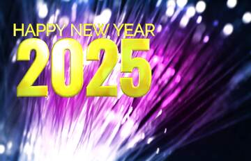 FX №211999 Optical fiber blue network happy new year 2025