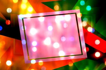 FX №211922 Bright background for Christmas creative abstract geometrical future template frame