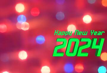 FX №211925 Bright background for Christmas happy new year 2024 red dark