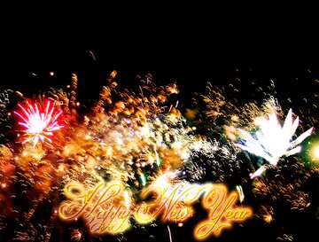 FX №211319 Bright fireworks Happy new Year Fireworks