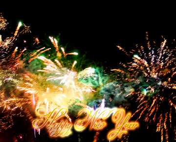 FX №211323 Festive fireworks Happy new Year Fireworks
