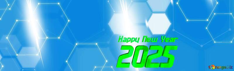 IT 2025 happy year banner background №54482