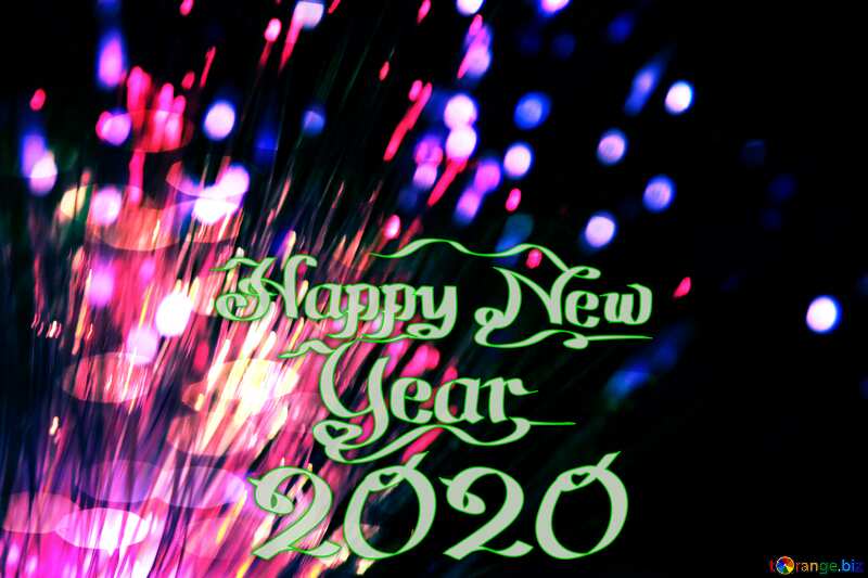 Download free picture Optical fiber network happy new year 2020 on CC-BY License ~ Free Image