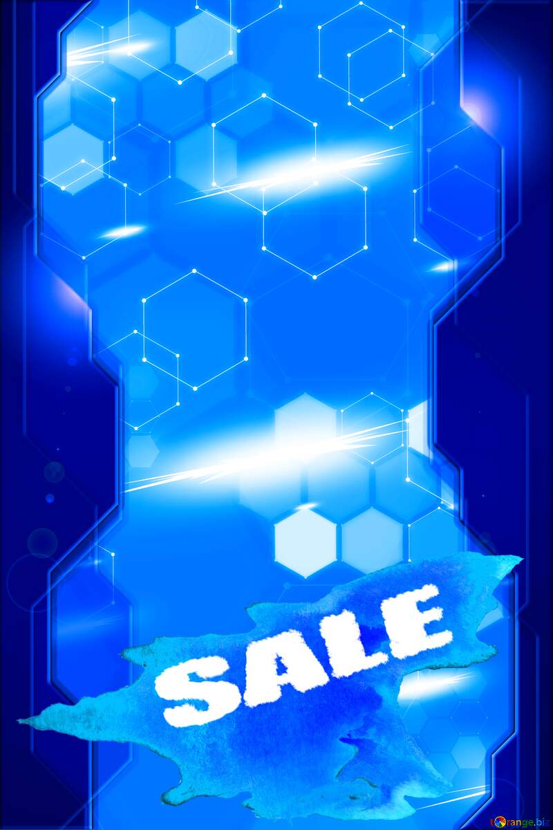 Digital tech sale background blue №54482
