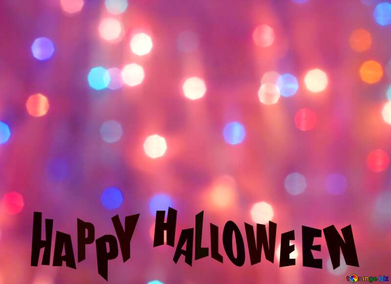 Bright background blur frame happy halloween №24606