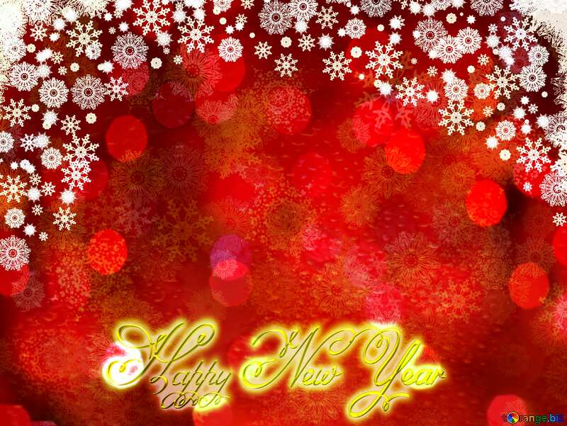 Red Christmas background Inscription text Happy New Year №40659