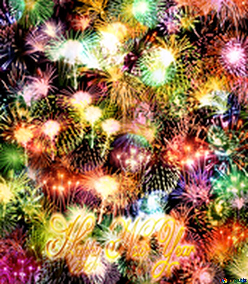 Background fireworks Happy new Year Fireworks №39943