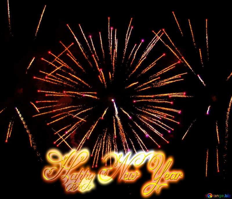 Huge fireworks Happy new Year Fireworks №41347