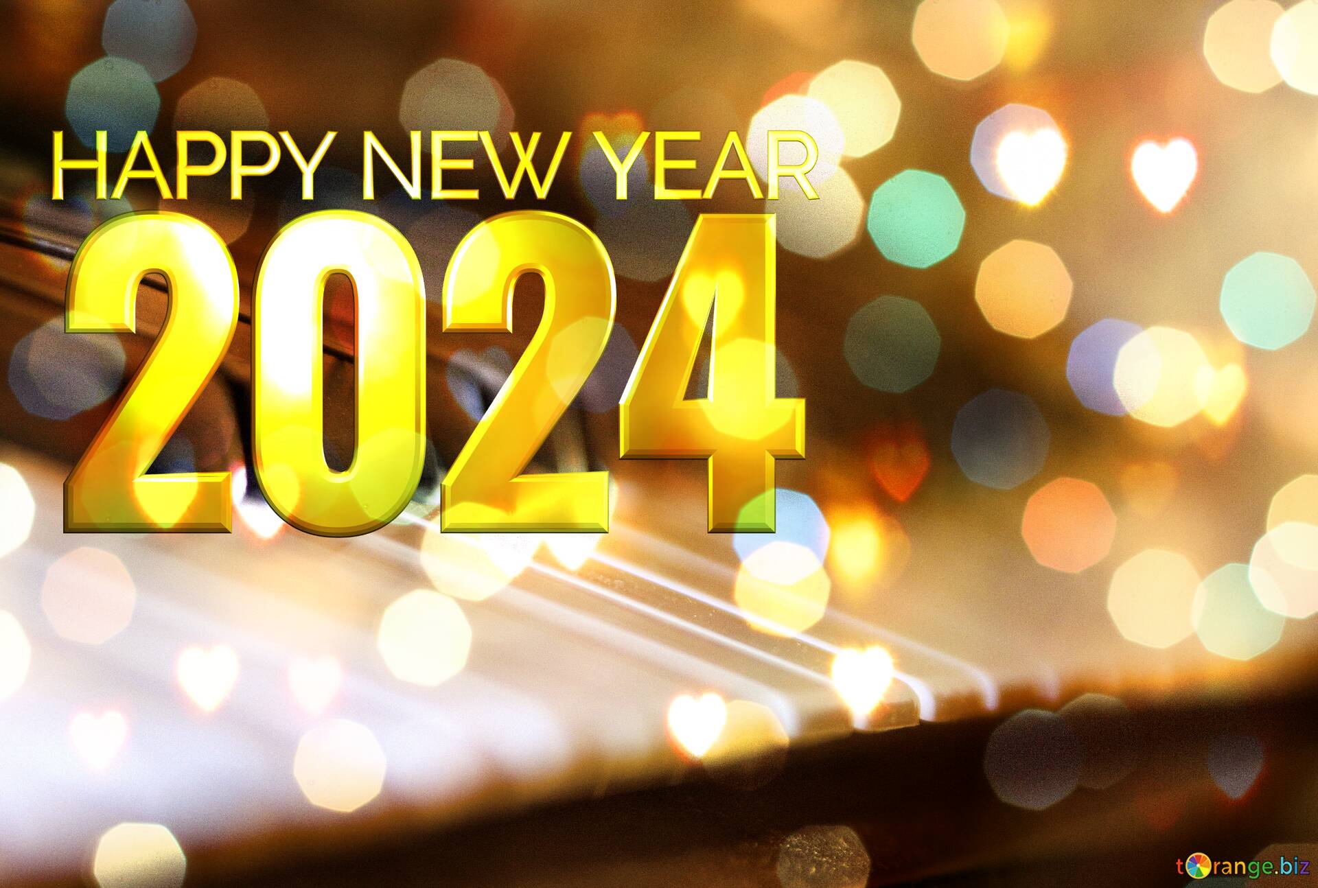 Piano Happy New Year 2024 フリー画像をダウンロード №212303