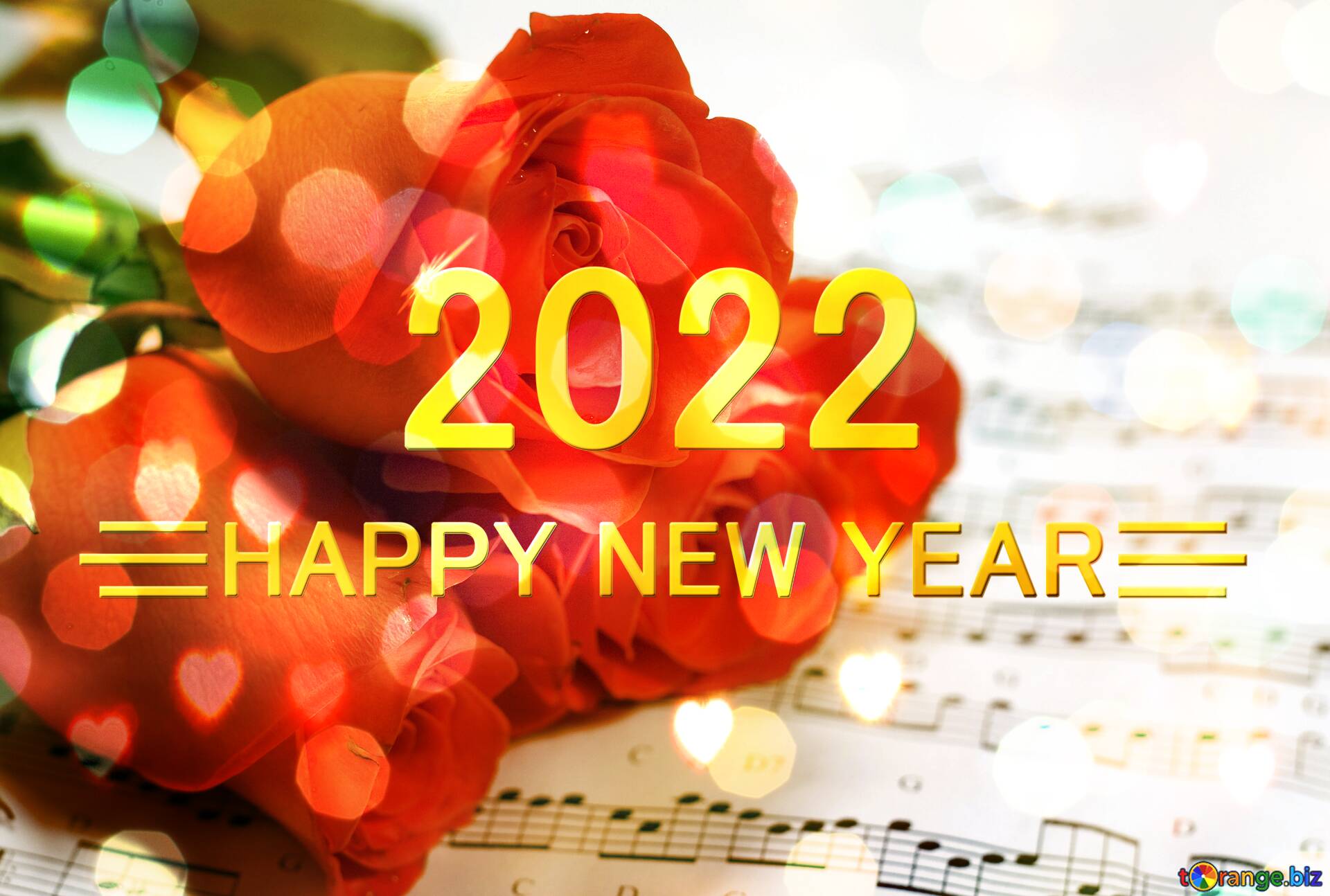 Download free picture Music flower Card Background Happy New Year 2022 on  CC-BY License ~ Free Image Stock  ~ fx №212575