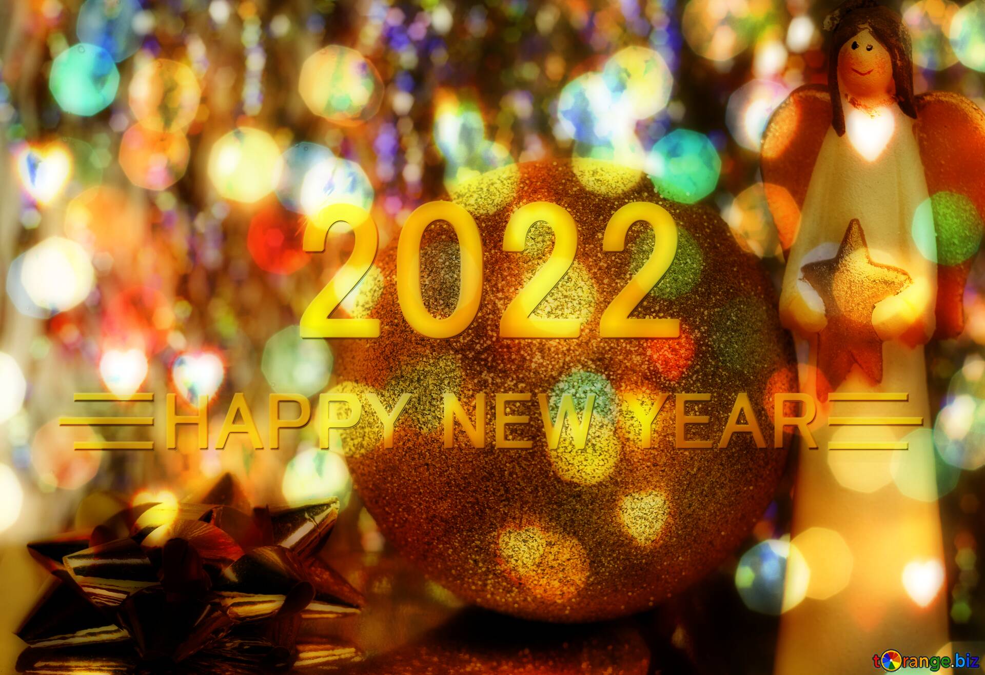 Download free picture Merry christmas Happy New Year 2022 on CC-BY