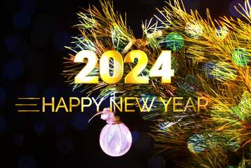 FX №212253 Shiny happy new year 2024 background