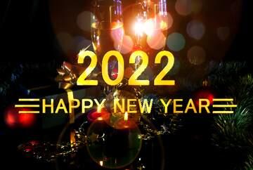 FX №212271 Shiny happy new year 2022 background