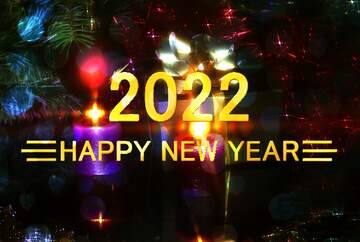 FX №212277 Shiny happy new year 2022 background Gift