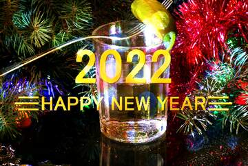 FX №212282 Shiny happy new year 2022 background Russian