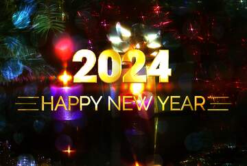 FX №212277 Shiny happy new year 2024 background Gift